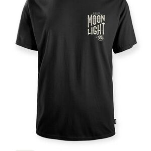 Moonlight Black Graphic Tee for Men